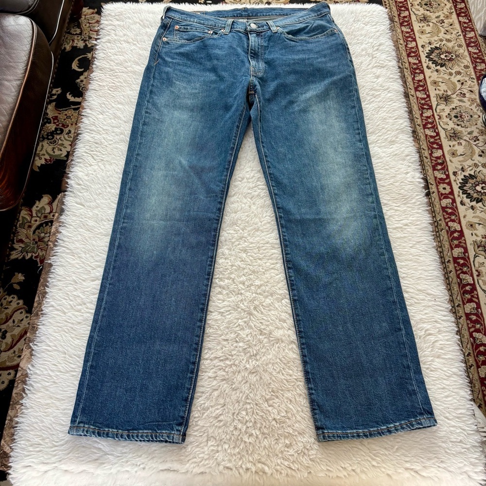 Levi's Classic Straight lot 514  Blue Jeans size W34 L32 - Picture 3 of 12